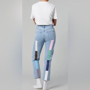 Still Here Tate Jeans in Pastel Rainbow